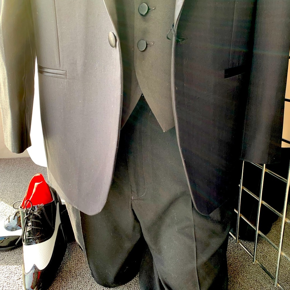 Retro Classic Fit Tuxedo Pants